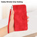 iPhone 15 Plus YX0080 Grid Butterfly Embossed Pattern Flip Leather Phone Case with Lanyard - Red
