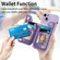 iPhone 15 Plus Zipper Wallet Leather Back Shockproof Phone Case - Purple