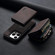 iPhone 15 Plus/ 14 Plus Denior D26 Skin Feel MagSafe Zipper Bag Leather Phone Case - Coffee