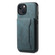 iPhone 13 / 14 Denior D13 Retro Texture Leather MagSafe Card Bag Phone Case - Blue