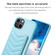 iPhone 14 / 13 BF26 Wave Pattern Card Bag Holder Phone Case - Blue