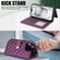 iPhone 14 / 13 Crossbody Multifunction Rhombic Leather Phone Case - Dark Purple