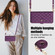 iPhone 14 / 13 Crossbody Multifunction Rhombic Leather Phone Case - Dark Purple