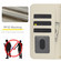 iPhone 14 / 13 Crossbody Multifunction Rhombic Leather Phone Case - White