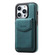 iPhone 14 / 13 Denior D20 Skin Feel MagSafe Holder Detachable Card Slot Phone Case - Blue
