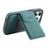 iPhone 14 / 13 Denior D20 Skin Feel MagSafe Holder Detachable Card Slot Phone Case - Blue