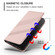 iPhone 14 / 13 Embossed Multi-functional Wallet Retro Leather Phone Case - Pink