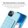 iPhone 14 / 13 Grid Card Slot Holder Phone Case - Blue