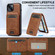 iPhone 14 / 13 LC.IMEEKE L3 Series Detachable RFID Card Bag Magsafe Phone Case - Brown