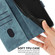 iPhone 14 / 13 Mandala Embossed Retro Frosted Leather Phone Case - Blue