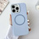 iPhone 14 / 13 Metal Frame Liquid Silicone MagSafe Phone Case - Sierra Blue