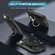 iPhone 14 / 13 Ring Holder Carbon Fiber PC Hybrid TPU Phone Case - Black