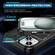iPhone 14 / 13 Ring Holder Carbon Fiber PC Hybrid TPU Phone Case - Black