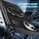 iPhone 14 / 13 Ring Holder Carbon Fiber PC Hybrid TPU Phone Case - Black