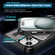 iPhone 14 / 13 Ring Holder Carbon Fiber PC Hybrid TPU Phone Case - Grey
