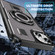 iPhone 14 / 13 Ring Holder Carbon Fiber PC Hybrid TPU Phone Case - Grey