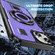 iPhone 14 / 13 Ring Holder Carbon Fiber PC Hybrid TPU Phone Case - Purple