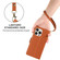 iPhone 14 / 13 Side Buckle RFID Anti-theft Leather Phone Case - Brown