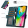 iPhone 14 / 13 Side Buckle RFID Anti-theft Leather Phone Case - Green