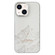 iPhone 14 2 in 1 Aurora Electroplating Frame Phone Case - Snowy Mountains White