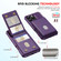 iPhone 14 2-in-1 Magnetic Wallet MagSafe Leather Back Phone Case - Purple