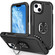 iPhone 14 3 in 1 Ring Holder Phone Case - Black