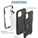 iPhone 14 3 in 1 Ring Holder Phone Case - Black