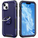 iPhone 14 3 in 1 Ring Holder Phone Case - Navy Blue
