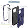iPhone 14 3 in 1 Ring Holder Phone Case - Navy Blue