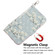 iPhone 14 3D Colored Horizontal Flip Leather Phone Case - Magnolia