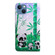 iPhone 14 3D Painting Pattern Coloured Drawing Leather Phone Case - Panda