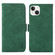 iPhone 14 ABEEL Frosted Magnetic RFID Leather Phone Case - Green