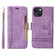 iPhone 14 BETOPNICE Dual-side Buckle Leather Phone Case - Purple