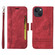 iPhone 14 BETOPNICE Dual-side Buckle Leather Phone Case - Red