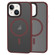 iPhone 14 Brilliant Series MagSafe Micro-frosted Anti-fingerprint PC Phone Case - Purplish Red