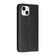 iPhone 14 Carbon Fiber Texture Magnetic Flip Leather Phone Case - Black