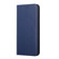 iPhone 14 Carbon Fiber Texture Magnetic Flip Leather Phone Case - Blue