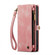 iPhone 14 CaseMe 008 Detachable Multifunctional Leather Phone Case - Pink