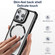 iPhone 14 CD-grain Magsafe Acrylic Hybrid TPU Phone Case - Orange