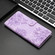 iPhone 14 Cherry Blossom Butterfly Skin Feel Embossed PU Phone Case - Purple