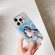 iPhone 14 Chinese Ancient Style Electroplated Lens Ring PC Hybrid TPU Phone Case - Girl with Blue Hat
