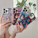 iPhone 14 Chinese Ancient Style Electroplated Lens Ring PC Hybrid TPU Phone Case - Girl with Blue Hat