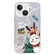 iPhone 14 Christmas Series PC Full Coverage Pattern Phone Case - CW059 White