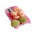 iPhone 14 Cloth Flower Plush TPU Phone Case - Beige