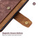 iPhone 14 Color Stitching Skin Feel Leather RFID Blocking Phone Case - Brown