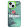 iPhone 14 Creative Oil Painting Colorful Sunset Scenery TPU + PC Shockproof Phone Case - Green Bamboo