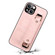 iPhone 14 Crocodile Wristband Wallet Leather Back Cover Phone Case - Pink