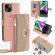 iPhone 14 Crossbody Litchi Texture Leather Phone Case - Pink