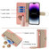 iPhone 14 Crossbody Litchi Texture Leather Phone Case - Pink