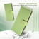iPhone 14 Crossbody Litchi Texture Square Buckle Leather Phone Case - Green